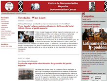 Tablet Screenshot of mapuche.info
